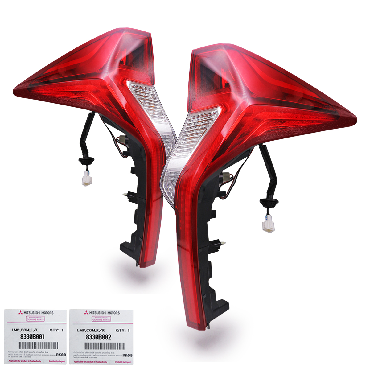 Rear L+R Led Tail Lamp Light Bulbs For Mitsubishi Pajero Sport 2016