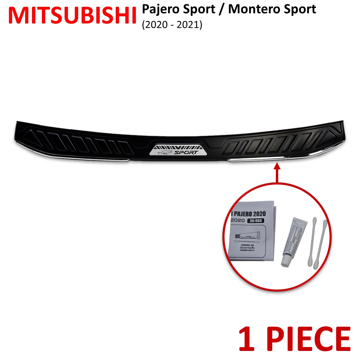 Rear Bumper Guard Cover Fits Mitsubishi Pajero Sport Montero Sport 2020