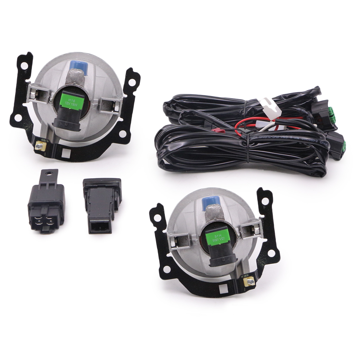 Set Kit Fog Lamp Sport Light Clear For Mitsubishi Mirage Space