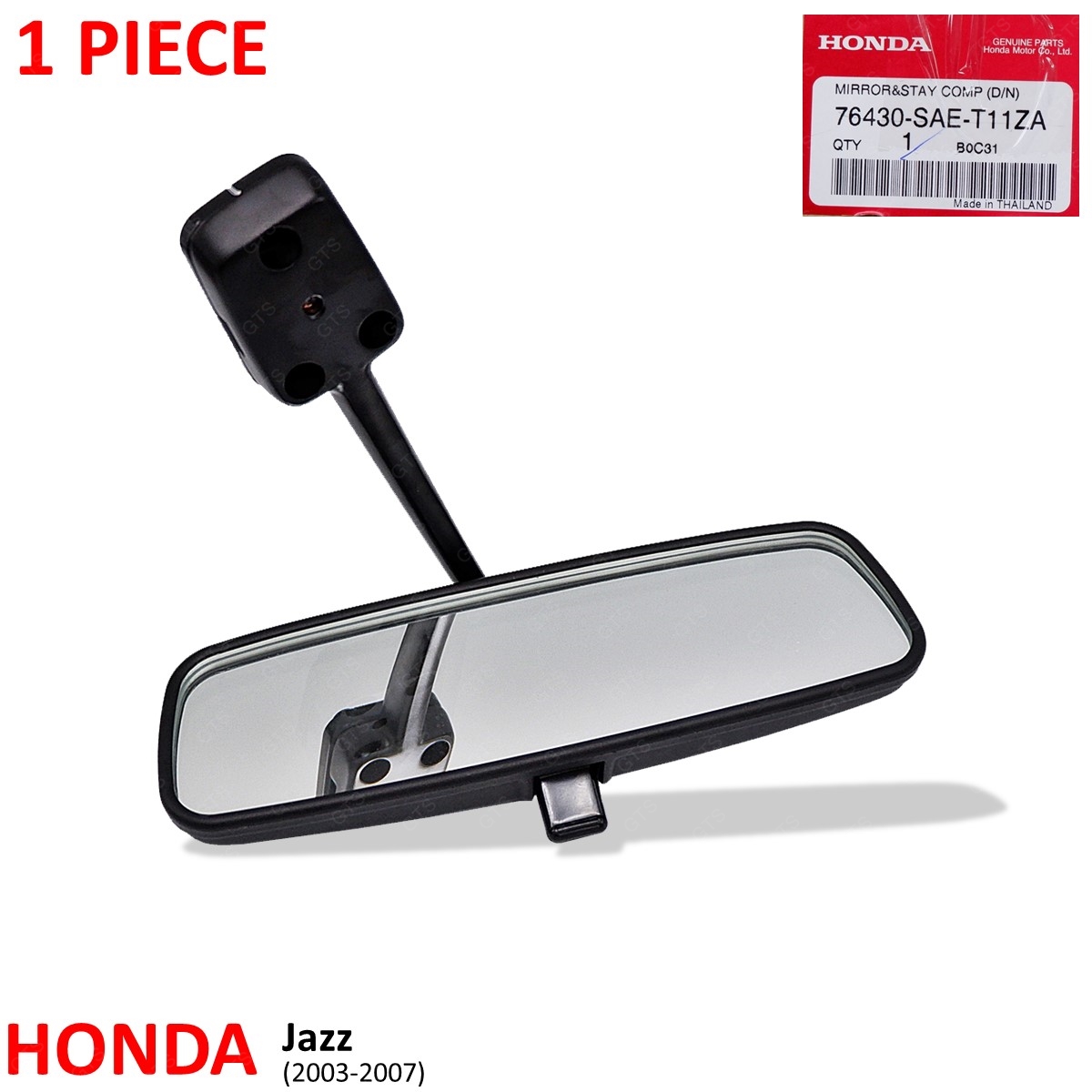 Interior Inside Rear View Mirror For Honda Jazz Fit Hatchback 2003 2007