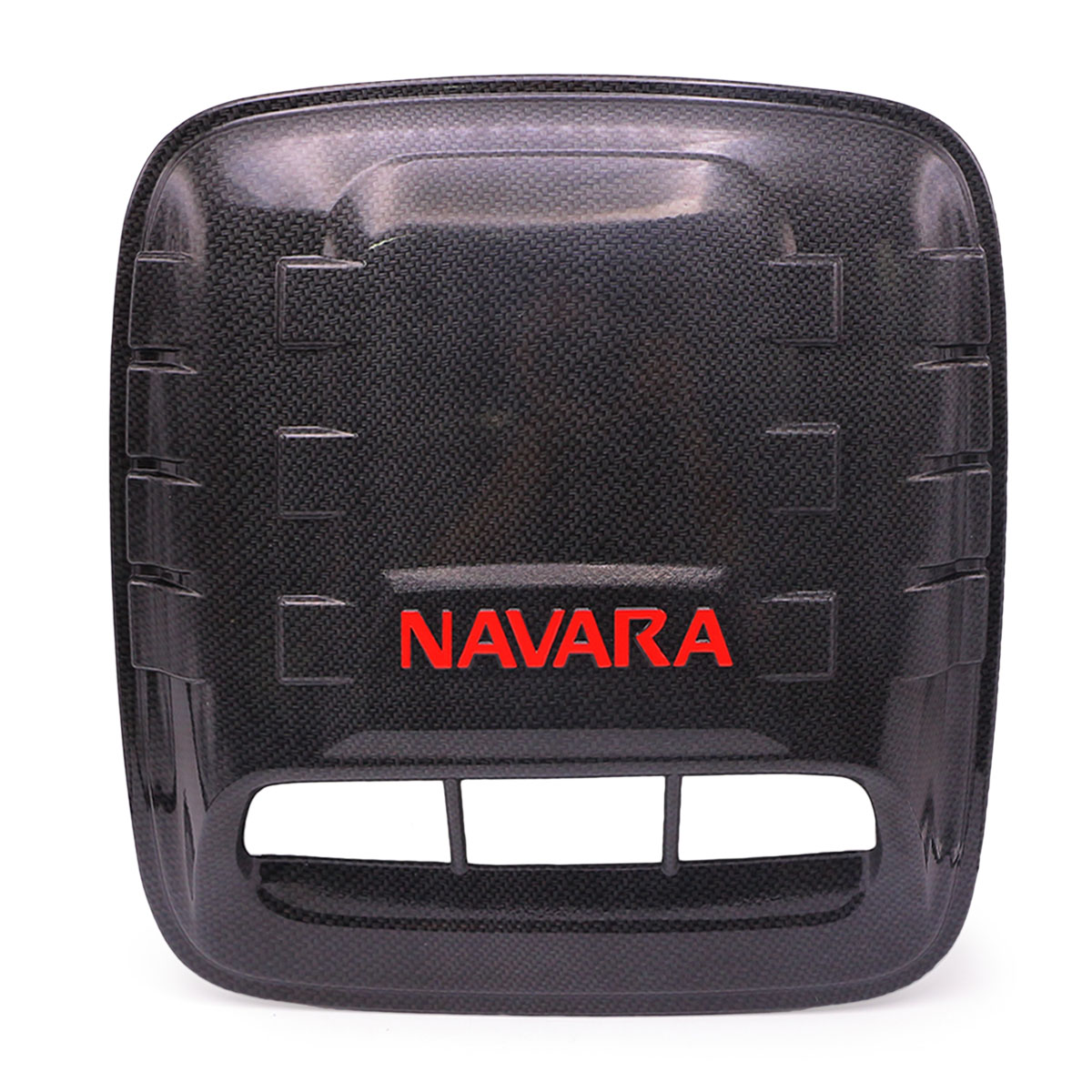 Red Carbon Hood Scoop Air Vent Cover For Nissan Frontier Navara D40