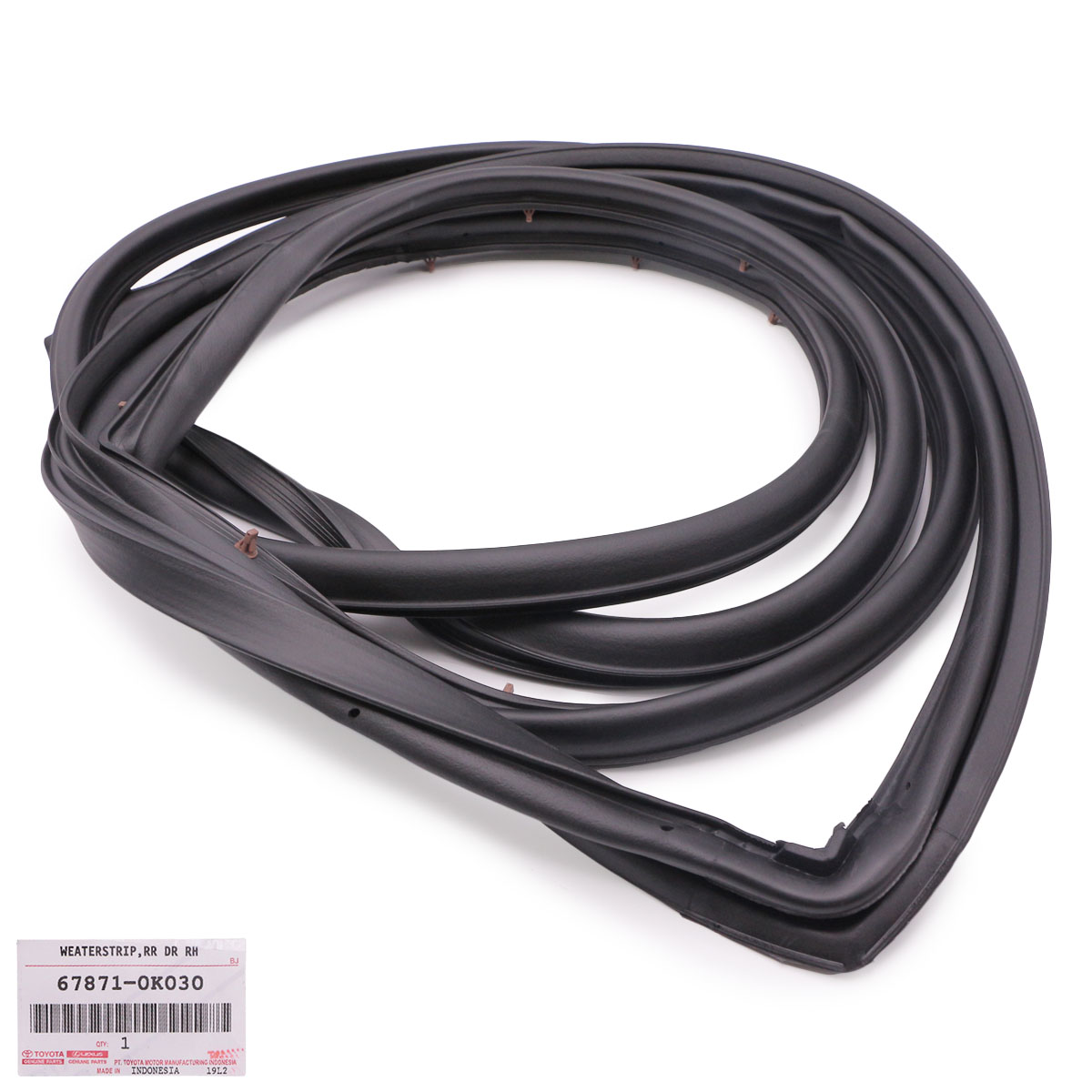 Rh Rear Door Rubber Seal Weatherstrip For Toyota Innova SUV 2010 2017