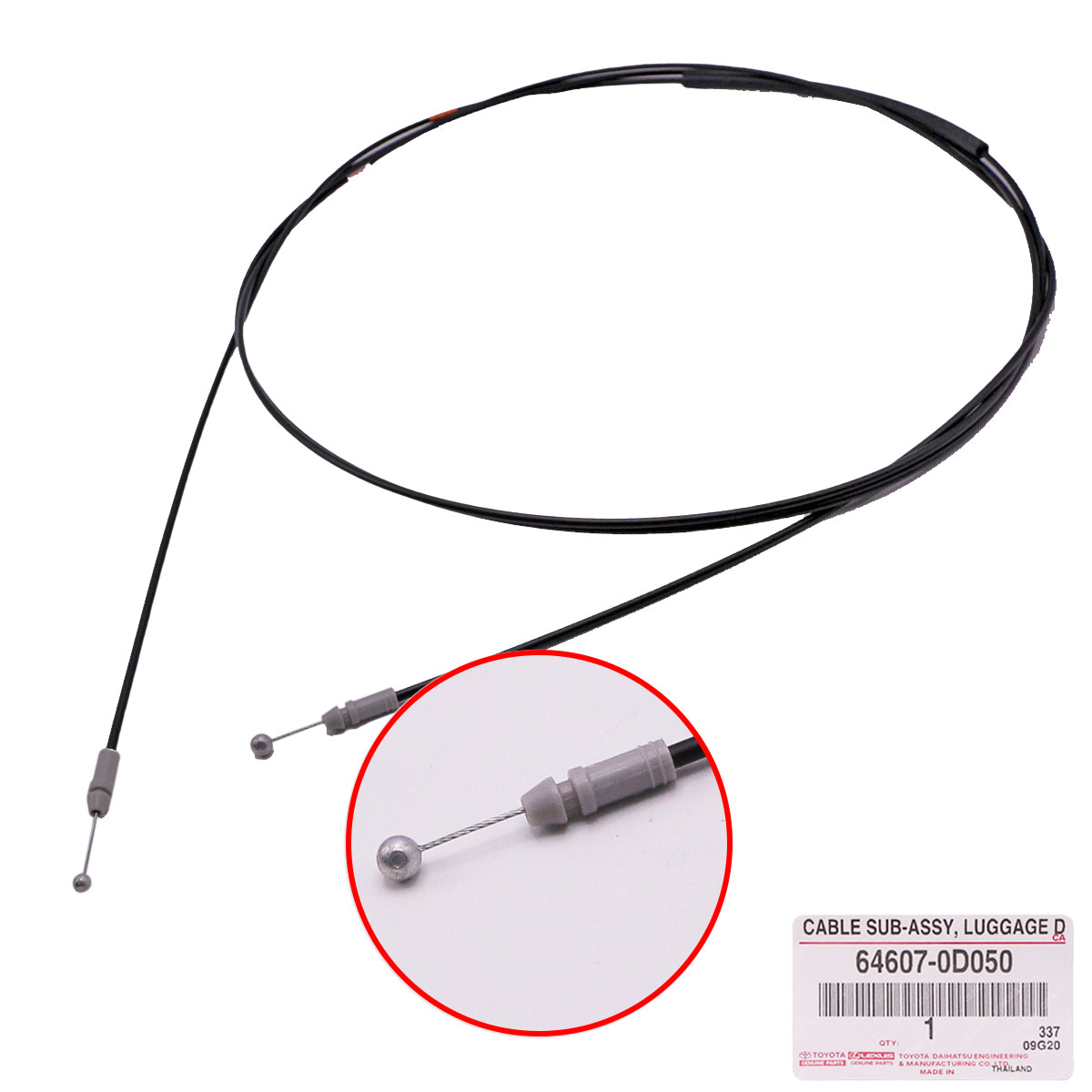 Lid Open Trunk Door Release Cable For Toyota Vios Belta Sedan NCP91 '07