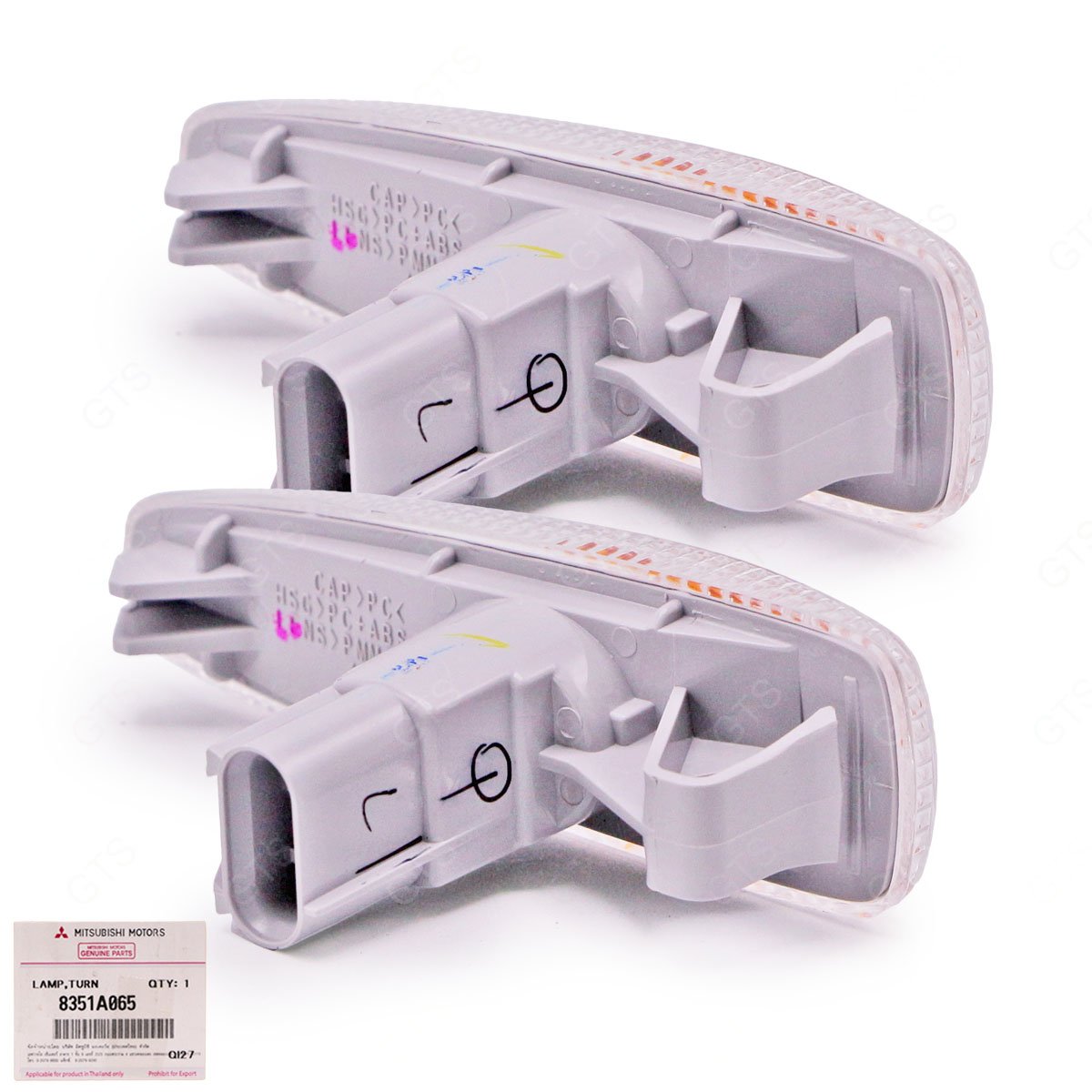 Pair Side Lamp signal Light For Mitsubishi Mirage Space Star