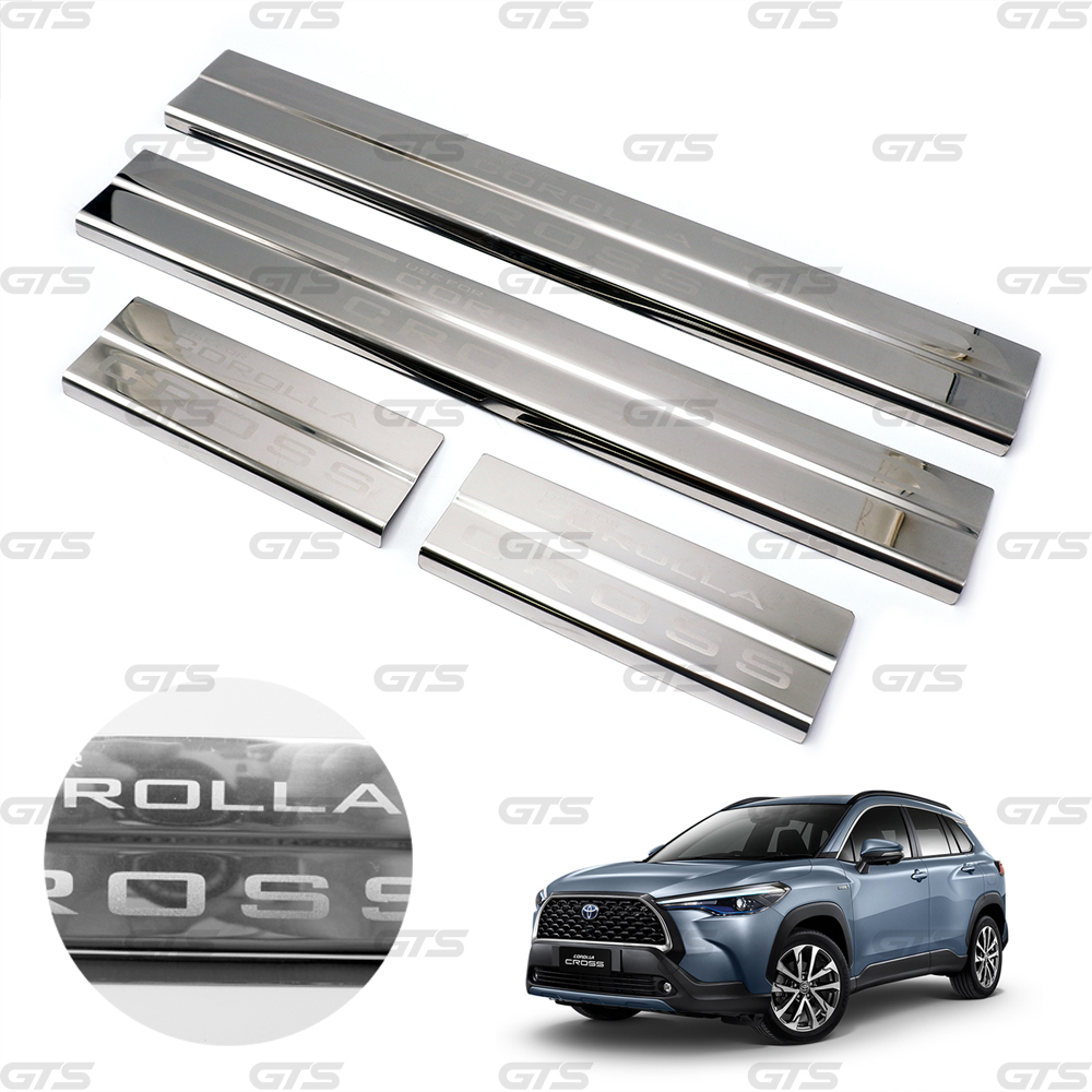 Stainless Steel Door Scuff Plate Sill For Toyota Corolla Cross 2020