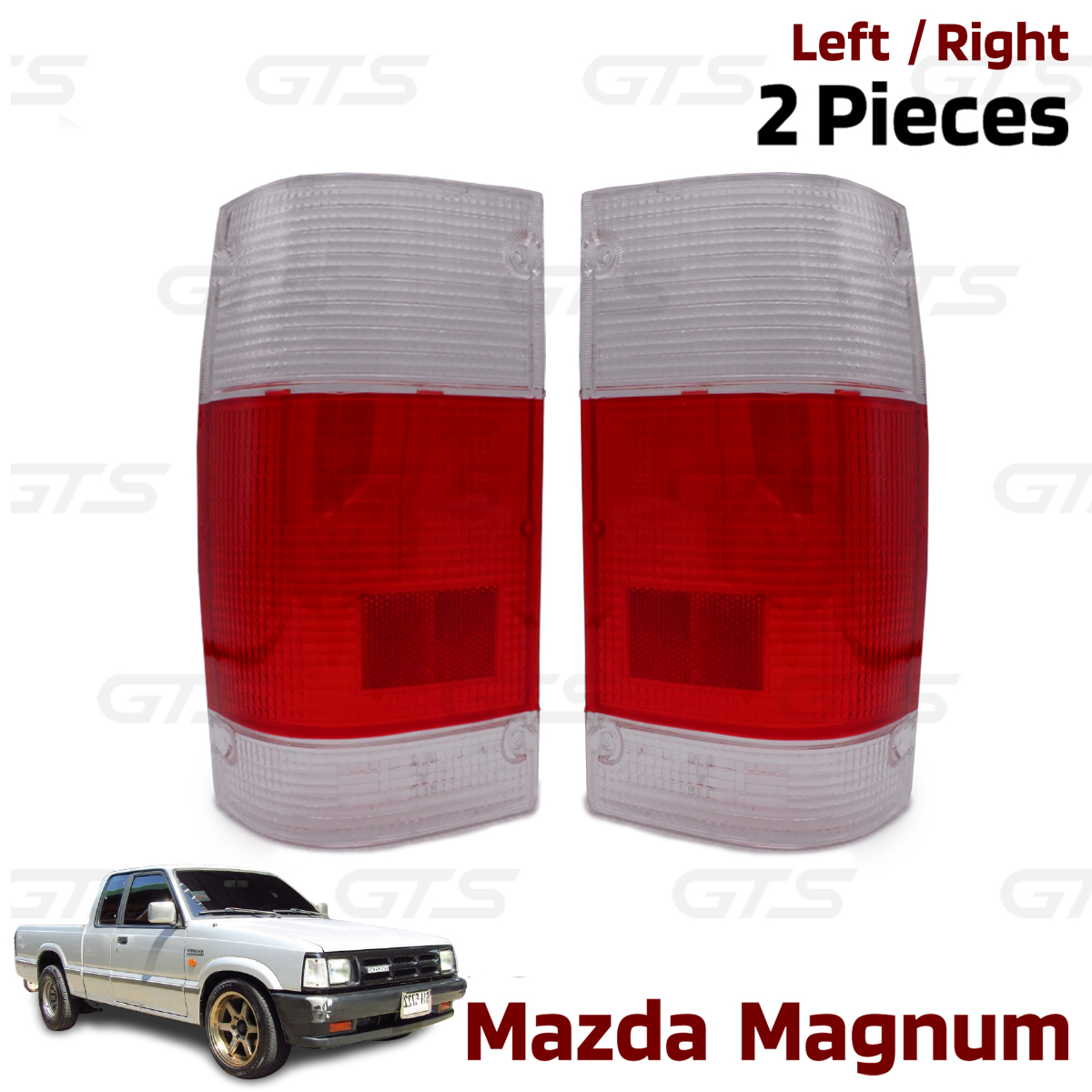Tail Lamp Rear Light White Red Lens Fits Mazda Magnum B2000 B2200 2600 1986 1993 - Bild 1 von 8