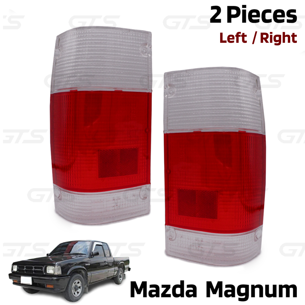 Tail Lamp Rear Light White Red Lens Fits Mazda Magnum B2000 B2200 2600 1986 1993 - Bild 2 von 8