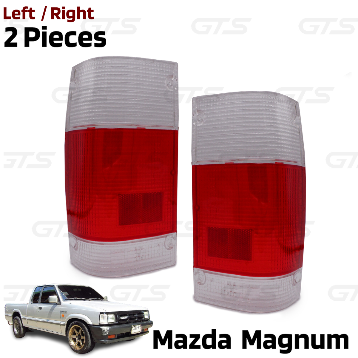 Tail Lamp Rear Light White Red Lens Fits Mazda Magnum B2000 B2200 2600 1986 1993 - Bild 3 von 8