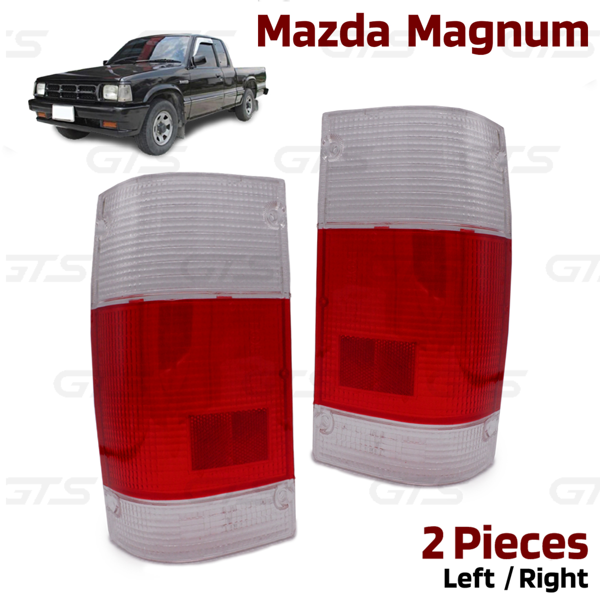 Tail Lamp Rear Light White Red Lens Fits Mazda Magnum B2000 B2200 2600 1986 1993 - Bild 4 von 8