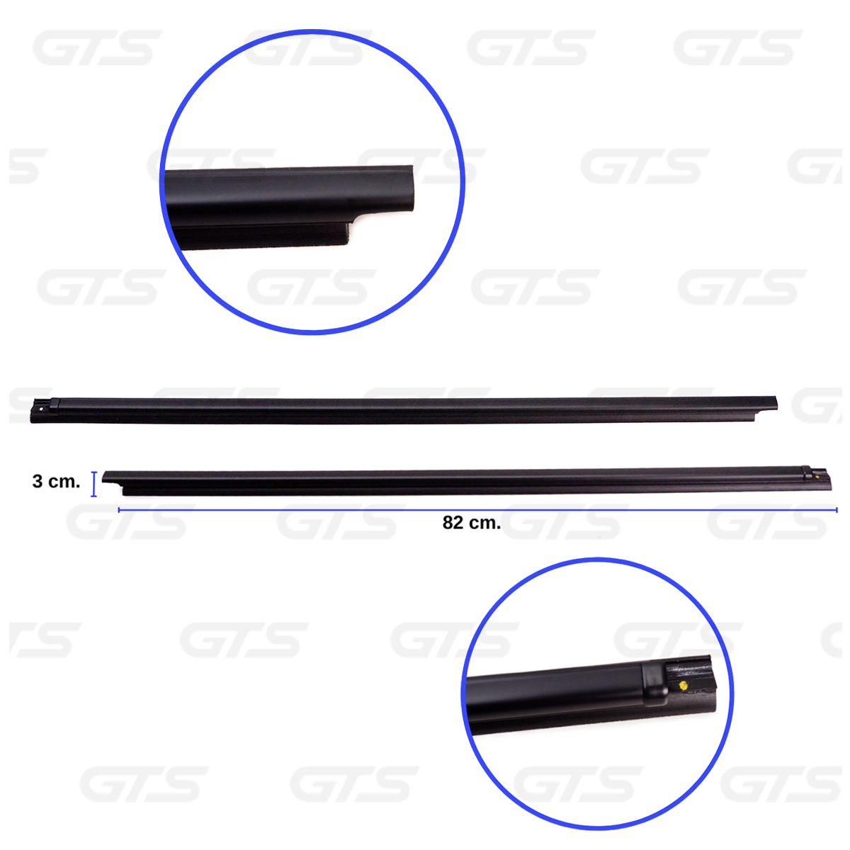 Set Front Inner+Outer Weatherstrip Door Belt For Isuzu D-Max Open Cab '12 '19 - Picture 8 of 10