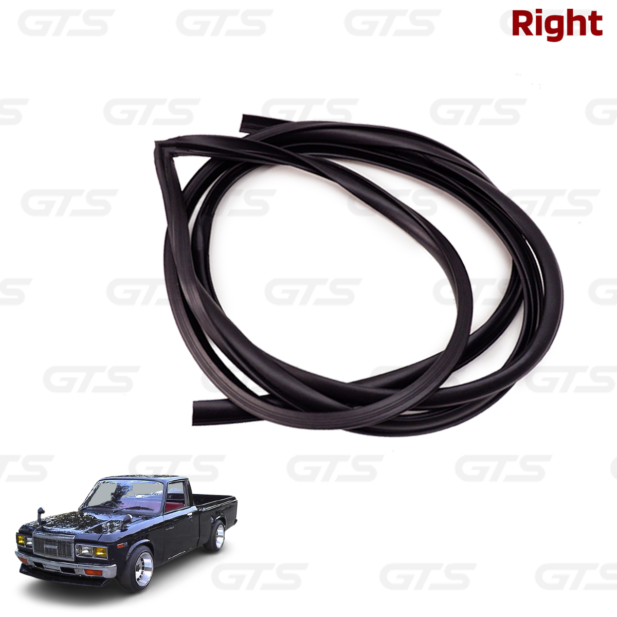 Rh Door Rubber Seal Weatherstrip Fits Isuzu/Chevrolet LUV KB20 KBD KB 1972 1980 - Picture 9 of 10