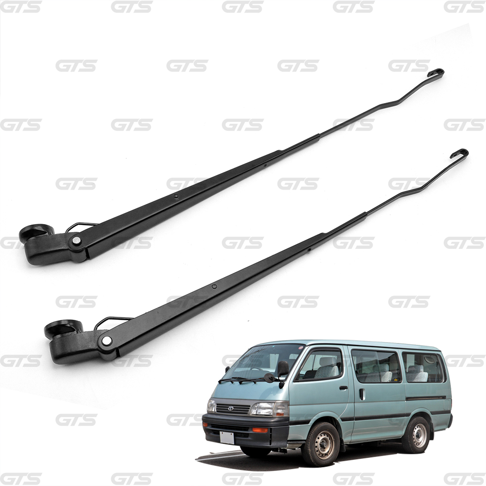 Pair Metal Windshield Wiper Arms Assembly For Toyota Hiace RHD Driver '98 '04 - Picture 3 of 9