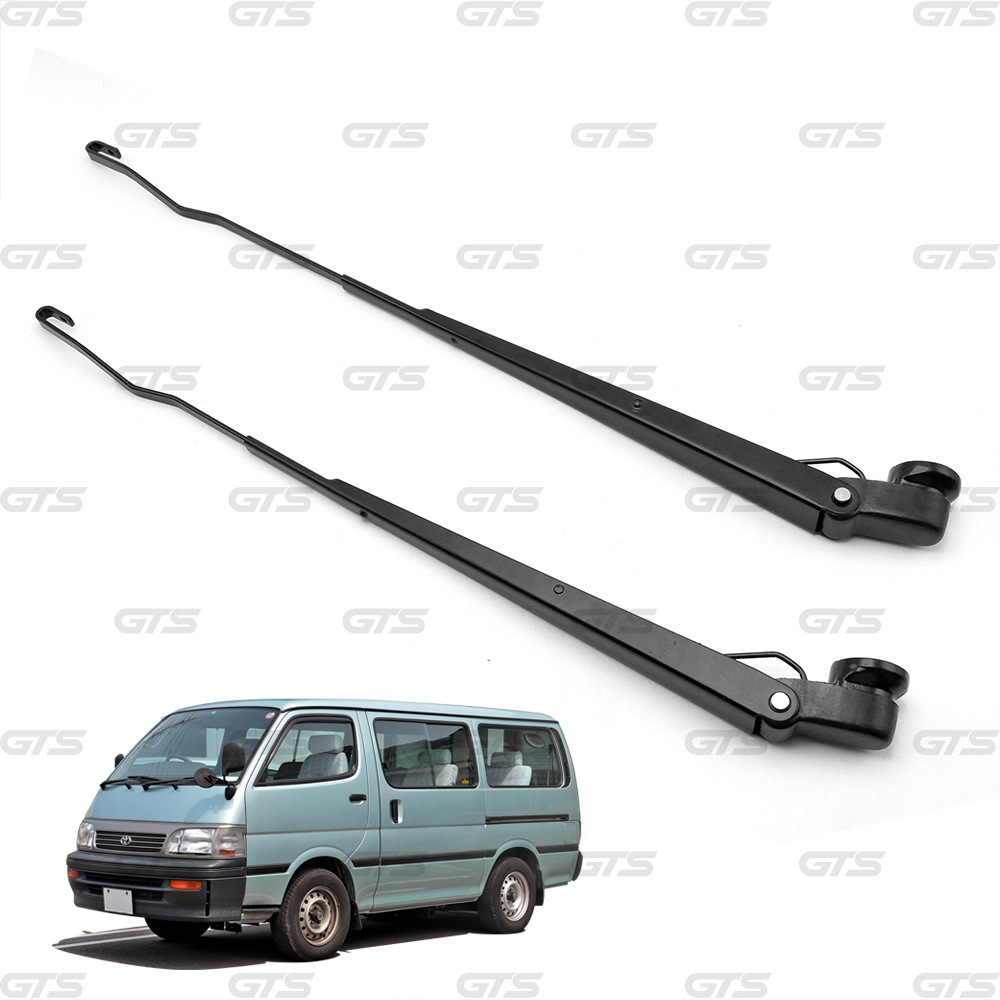 Pair Metal Windshield Wiper Arms Assembly For Toyota Hiace RHD Driver '98 '04 - Picture 4 of 9