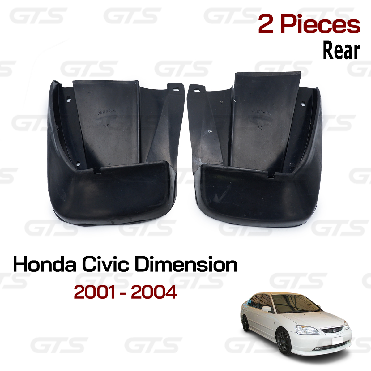 4x Black Mud Flaps Splash Guards For Honda Civic EF 1987-1991 – GOODFITMENT