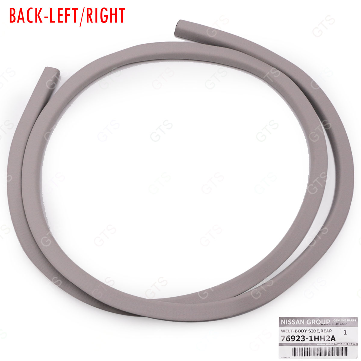 Rear Left+Right Door Rubber Seal Weatherstrip For Nissan Frontier D22 4Dr 1998-2005