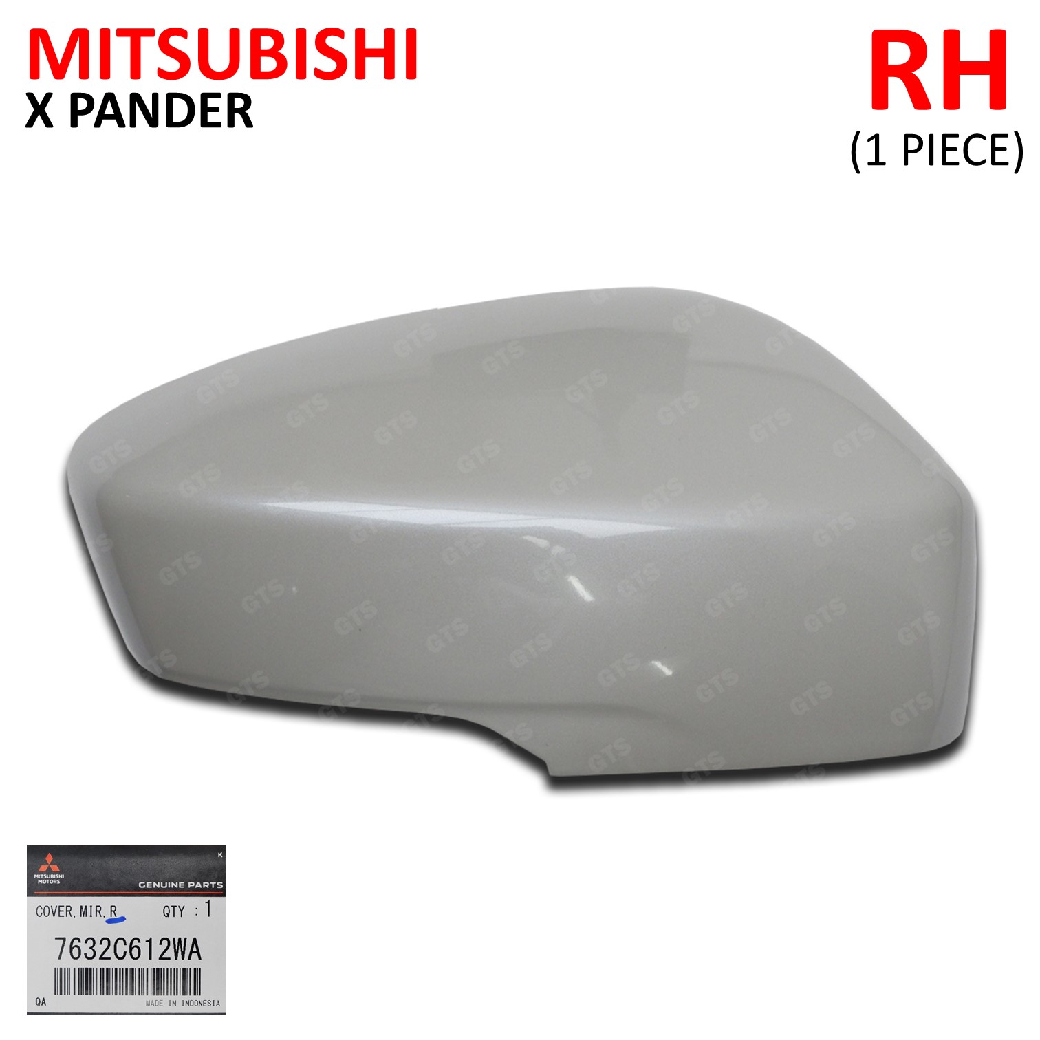 ミロミロ 7632C930 Chrome Mirror Cover RH For Mitsubishi Pajero Sport 2018