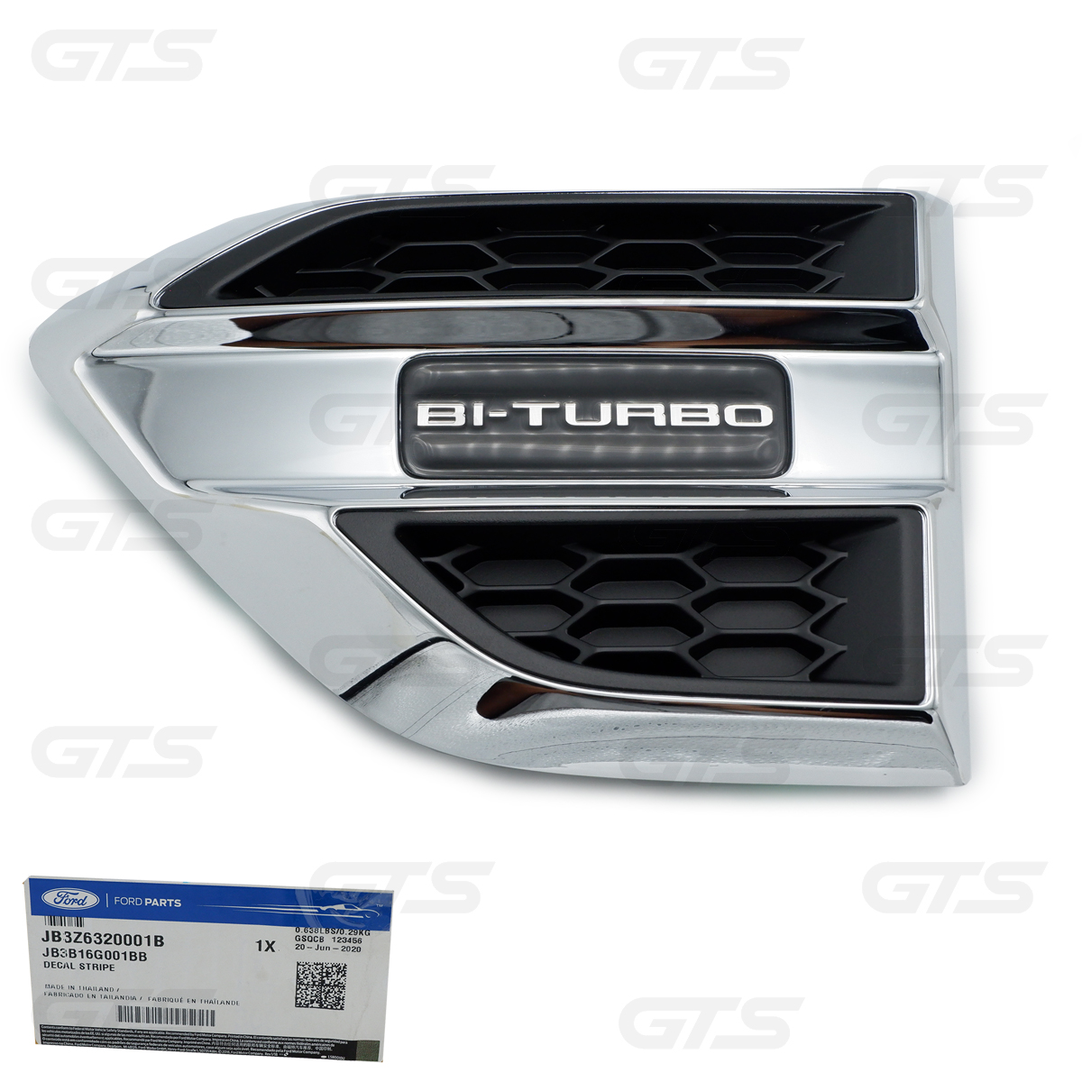 Lh Chrome Side Vent Air Flow Bi-Turbo For Ford Ranger PX2