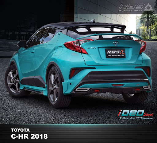 Unpainted Rear Spoiler Wing IDEO Style ABS For Toyota C-HR CHR 2017 2019 - Picture 7 of 9