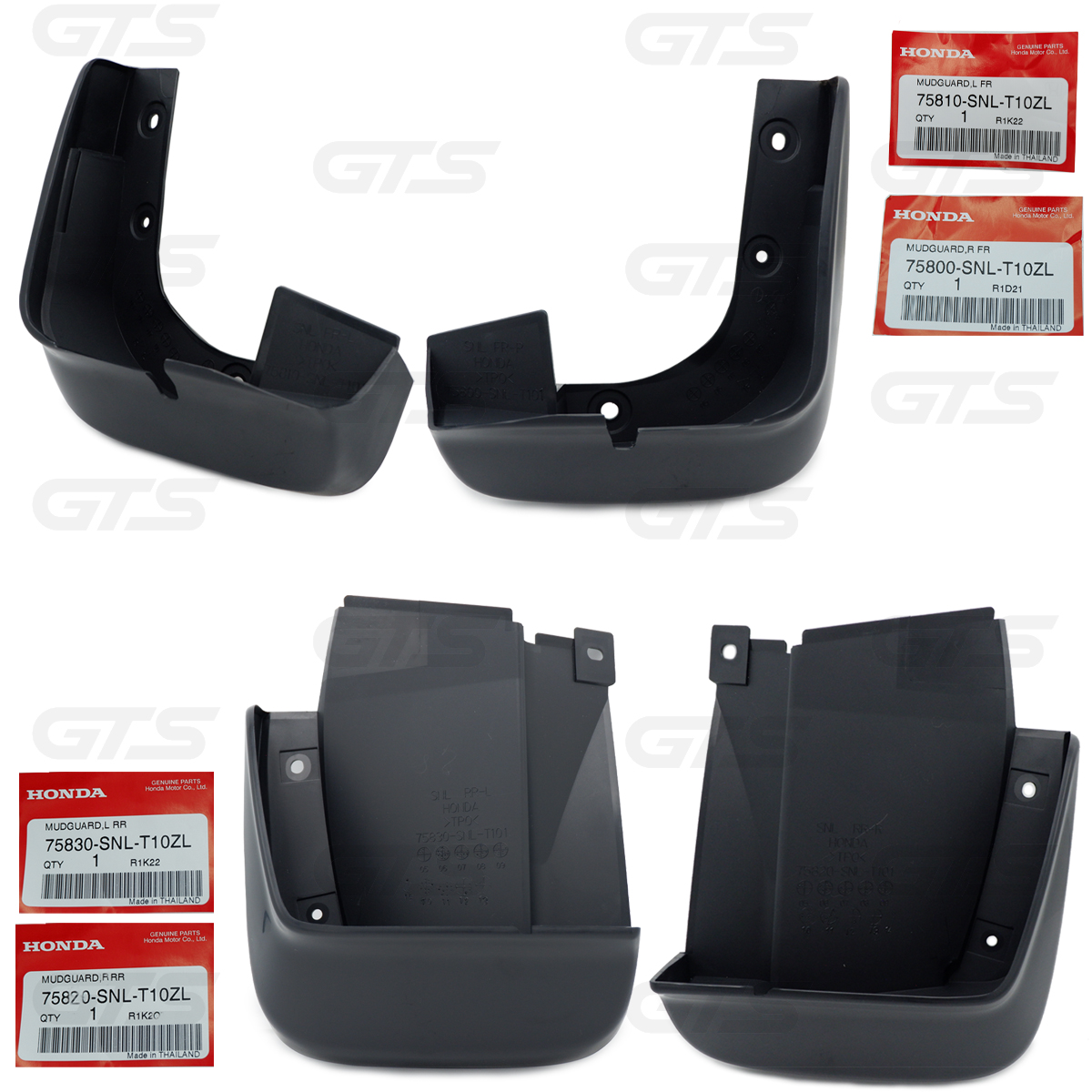 Front Rear Mud Splash Guard For Honda Civic FD Sedan 1.8 2.0 2006