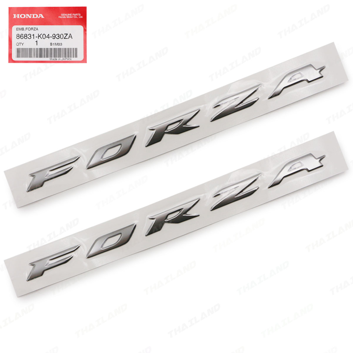 K 2X Grey Side Logo Decal Model For Honda Forza 300cc Bike 2018 2020