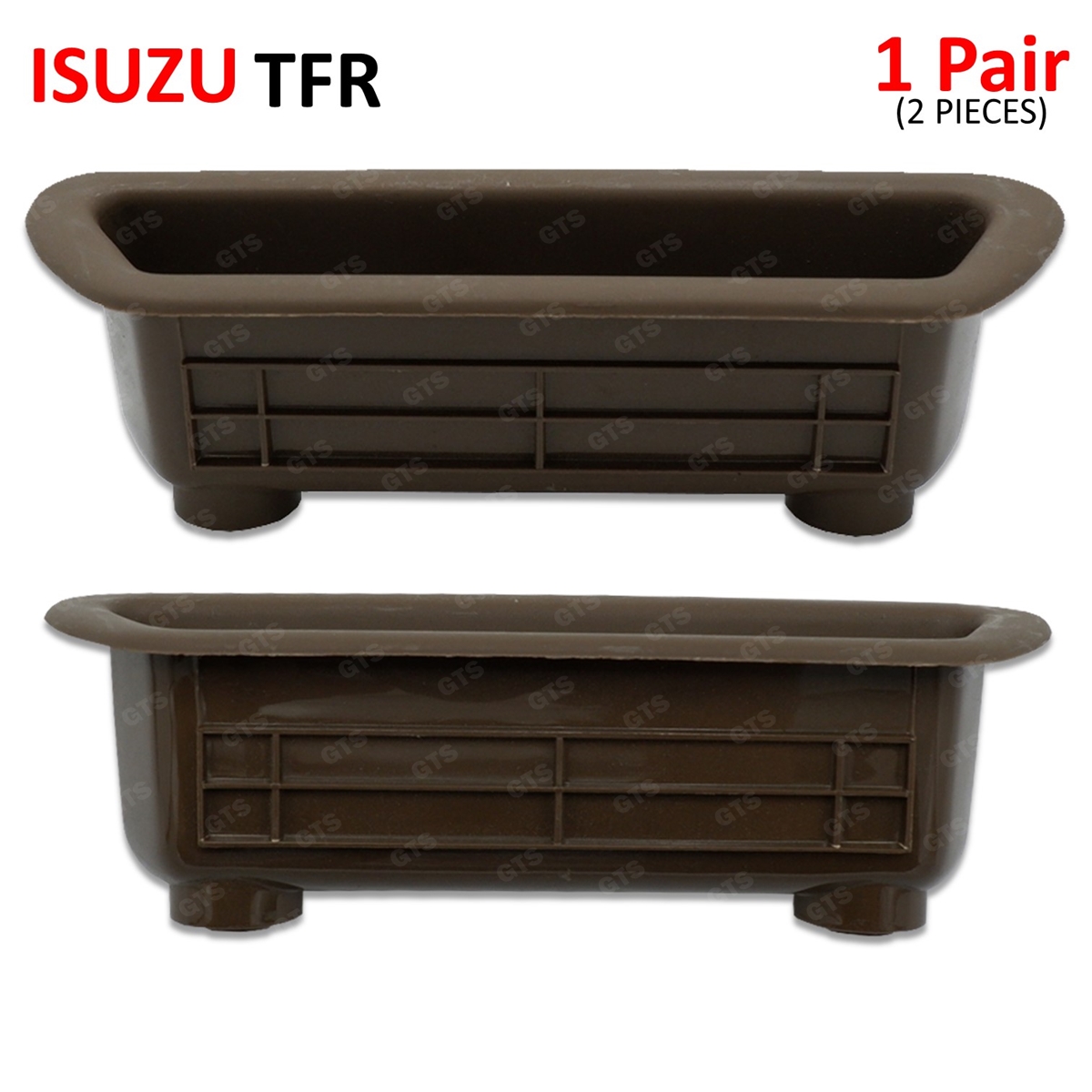 Pair Of Gray Inner Door Panel Cup Handles For Isuzu TFR / TF Pickup 1989-1996