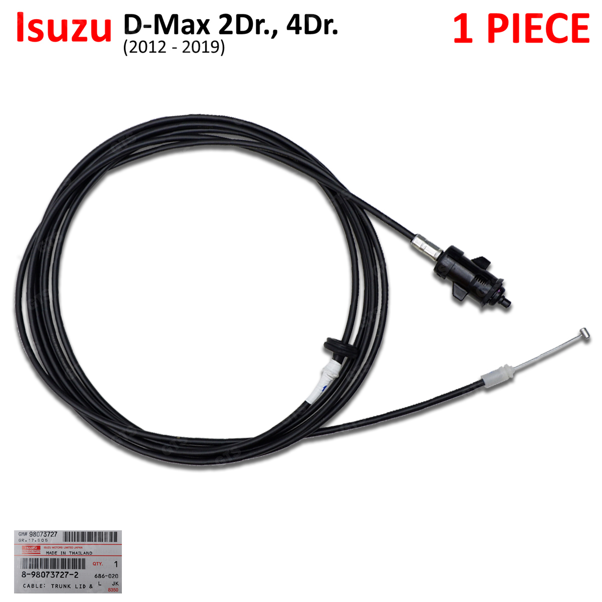 Fuel Lock Control Gas Door Release Cable For Isuzu Holden 2Dr D