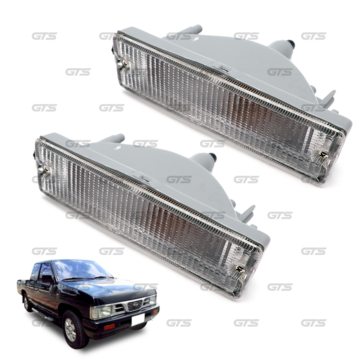 Bumper Lights Driving Fog Lamp White For Nissan Big-M Hardbody D21