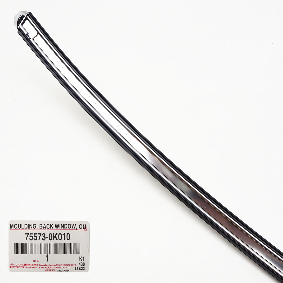 Moulding Back Window Chrome Outer For Toyota Fortuner SUV 4x4 4x2