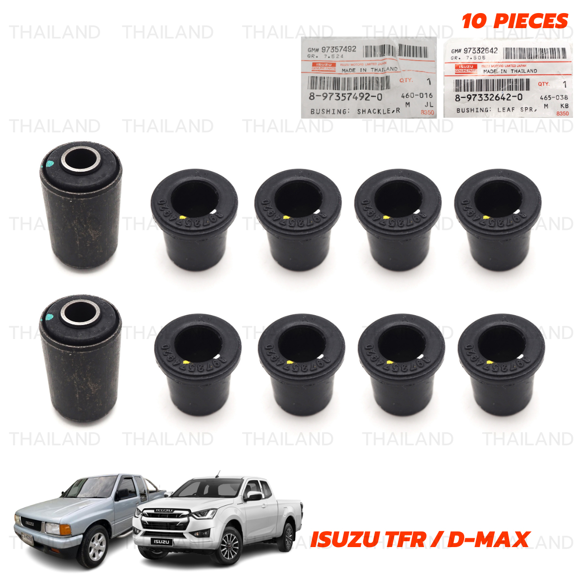 Set Bush Bushing Leaf Spring Mounting Shackle For Isuzu TFR Dmax