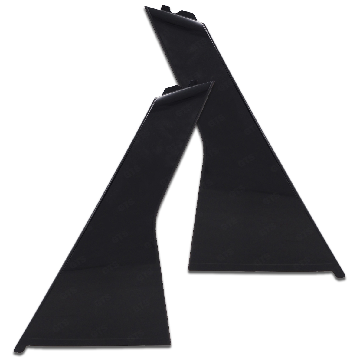 Set Black RS Mirror Cap Door Pillar Molding Fits Honda Civic FE RS 2021 - 2023 - Picture 9 of 11