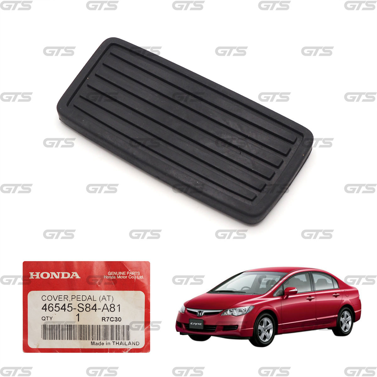 Genuine OEM Honda Acura Automatic Brake Rubber Pedal Pad 46545-S84-A81 – 1pc | Black | Push-On | Easy Installation - Foto 12