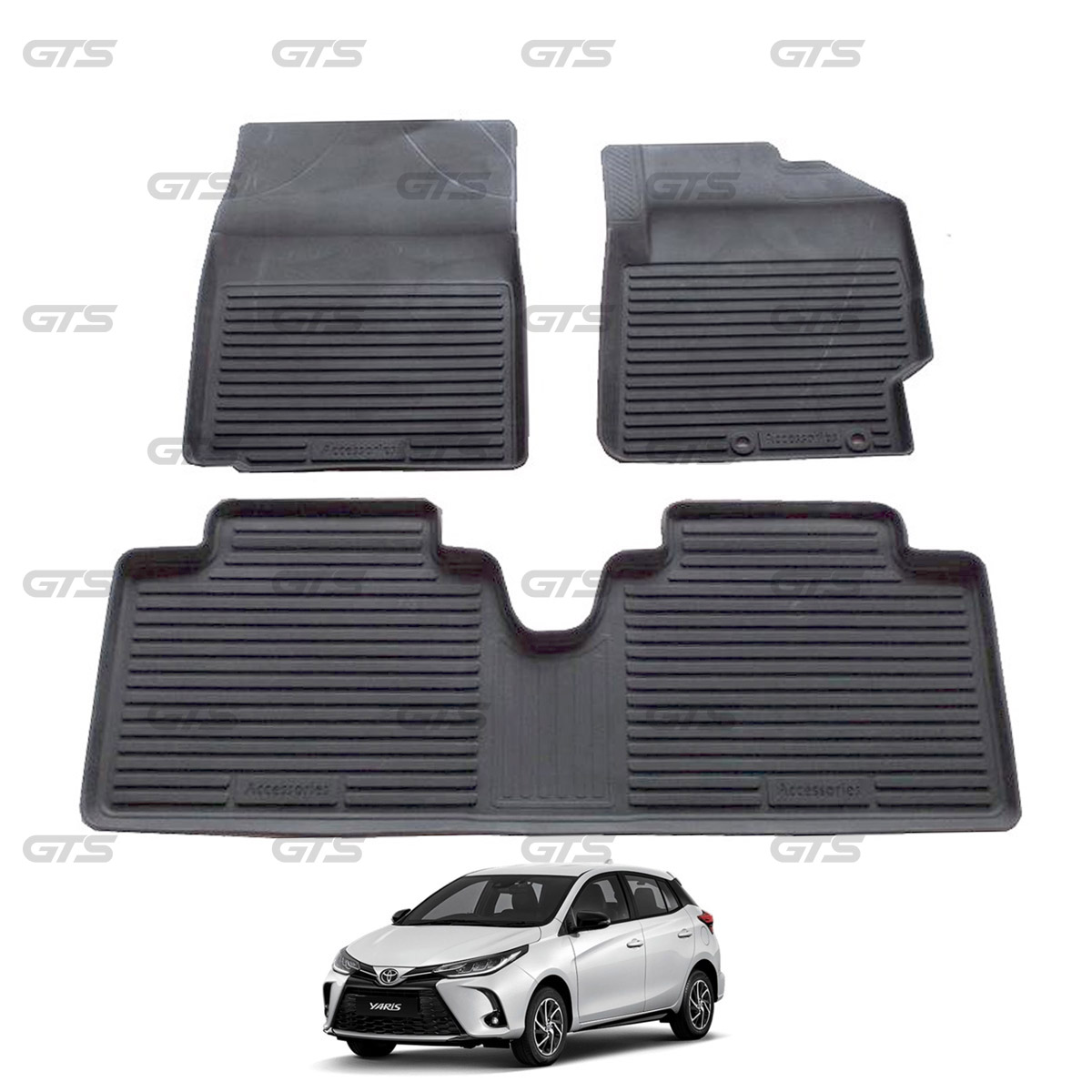 RHD Rubber 3D Floor Mat Carpets For Toyota Vios Yaris 4, 5 Doors