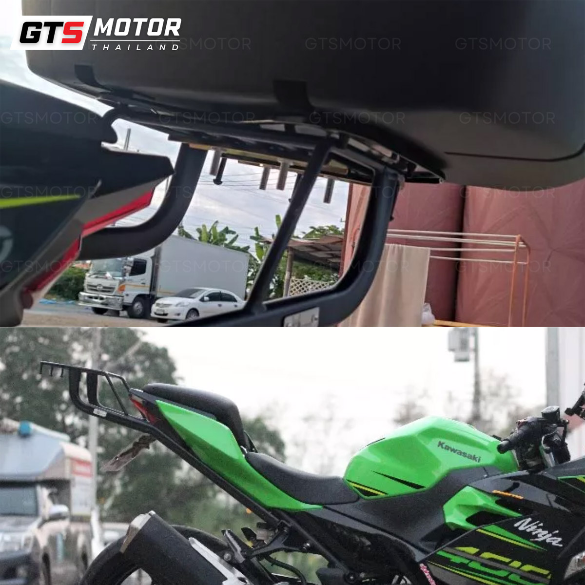 Rear Tail Rack Luggage Support Bag Box For Kawasaki Ninja