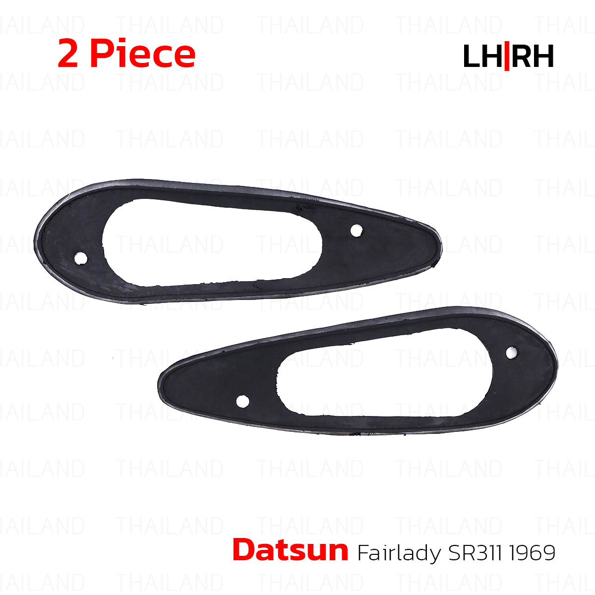 2x Tear Drop Front Marker Rubber Seal Fits Datsun Roadster SR311