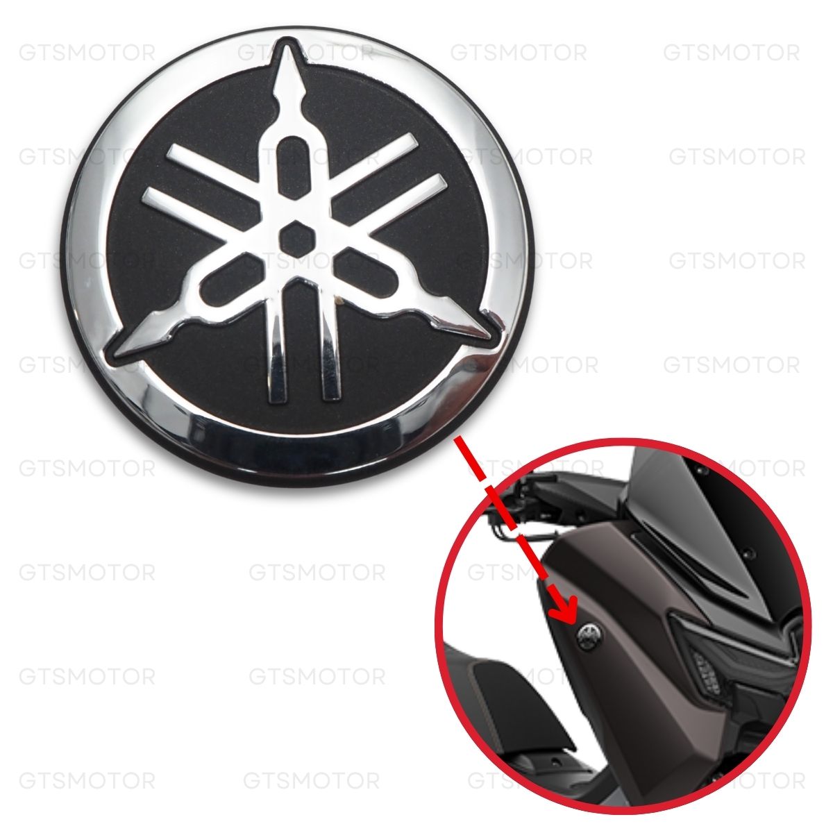 4.5cm Logo Emblem 1WDF413B01 For Yamaha N-Max Nmax Gen3 2025