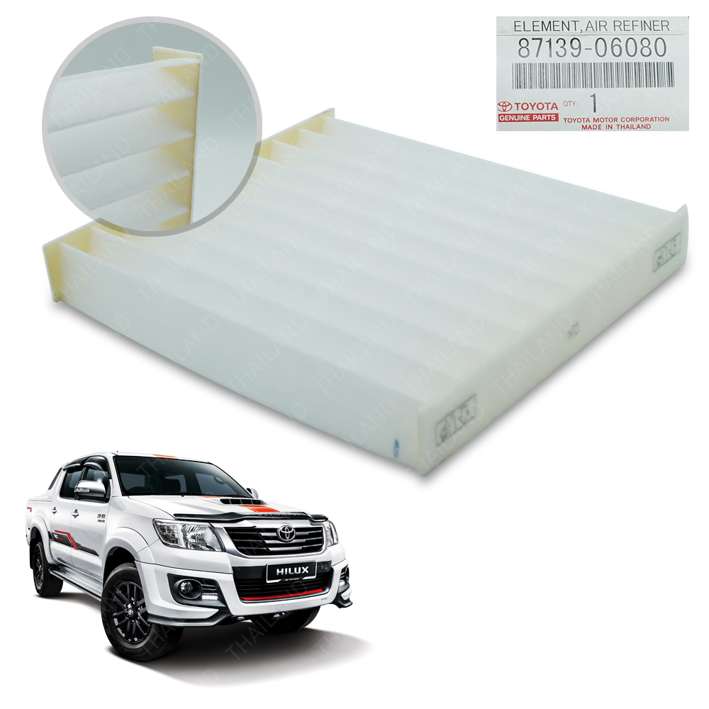 Cabin Air Filter Genuine White 1 Pc Fits Toyota Hilux Vigo