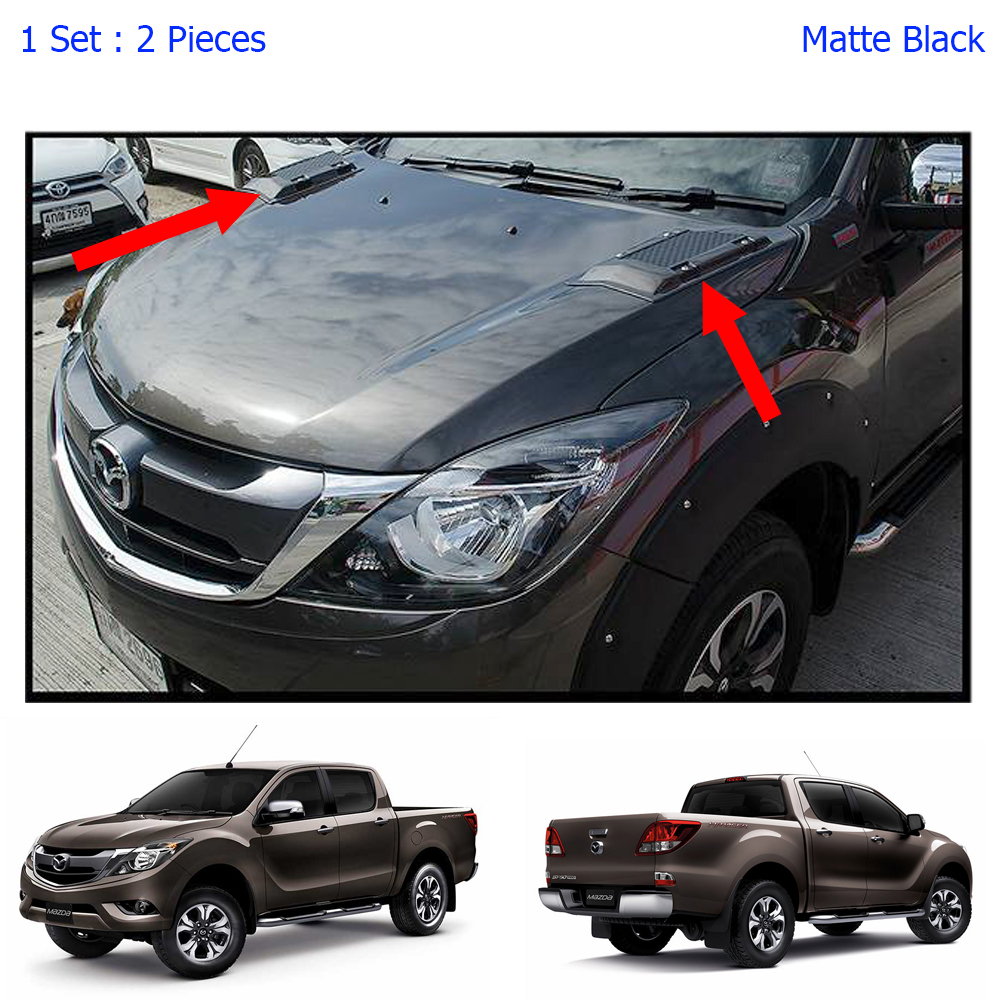 Auto Parts And Vehicles Bonnet Scoop Cover Black Matt For Mazda Bt