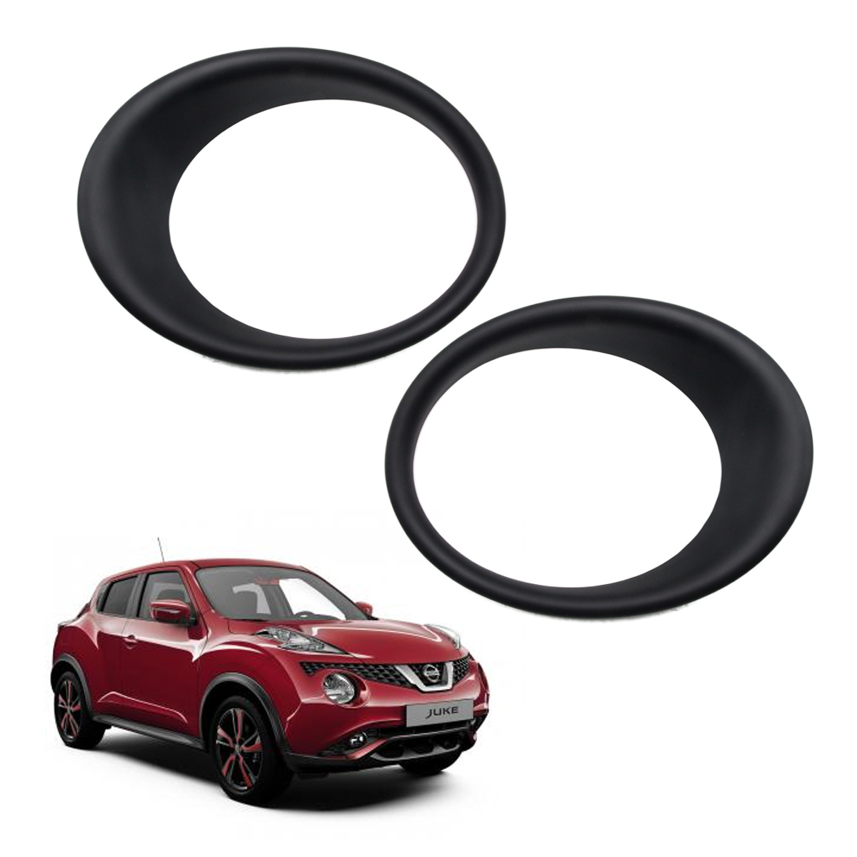 For Nissan Juke Hatchback 2016 2017 Pair Head Lamp Light Cover Matte