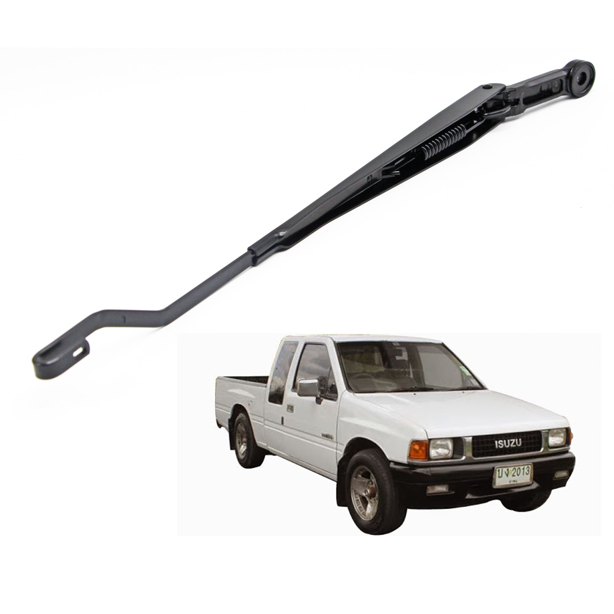 LH Windshield Wiper Arm Black Metal Fits Isuzu Holden TFR Pickup