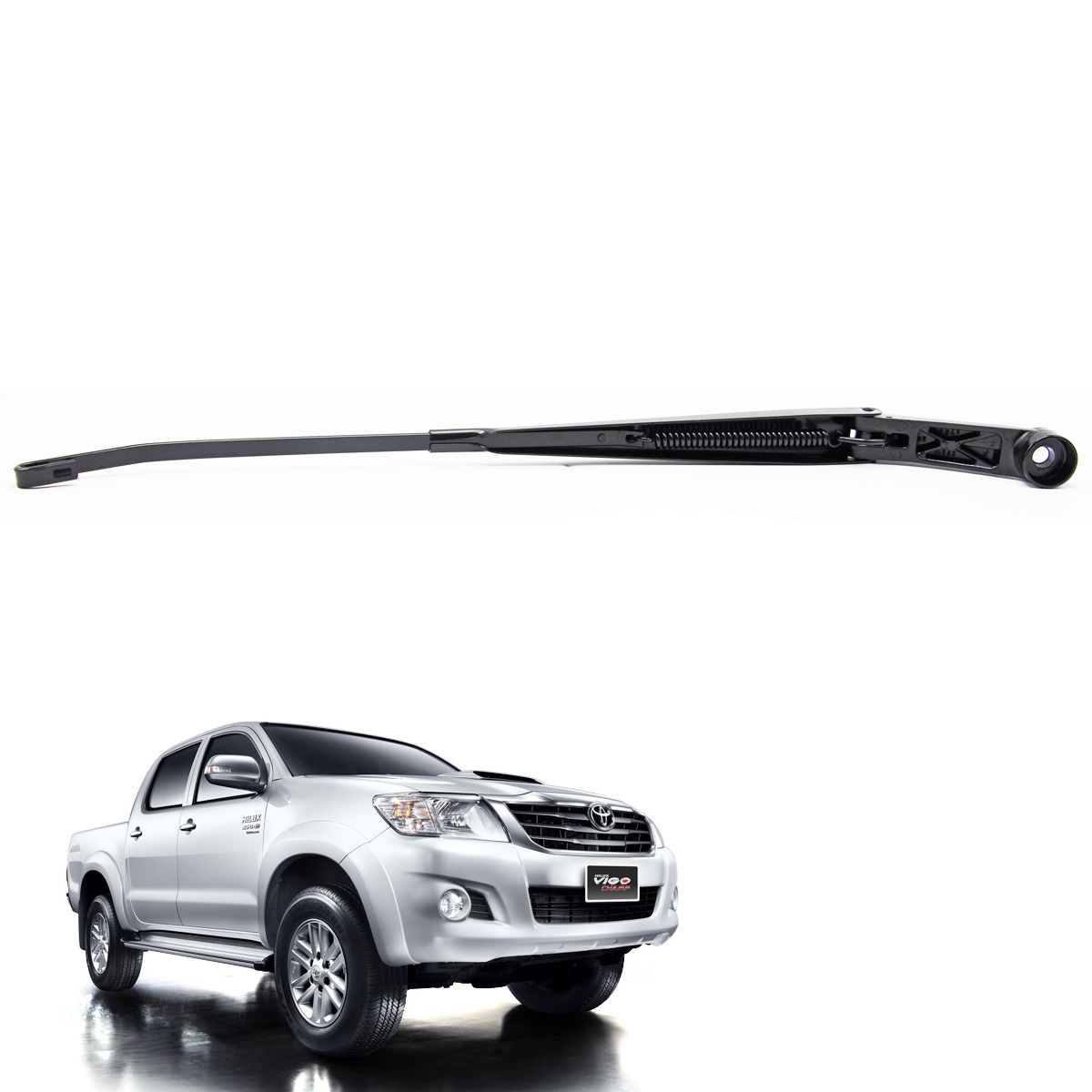 LH Windshield Wiper Arm Black Metal For Toyota Hilux Vigo Sr5 Pickup