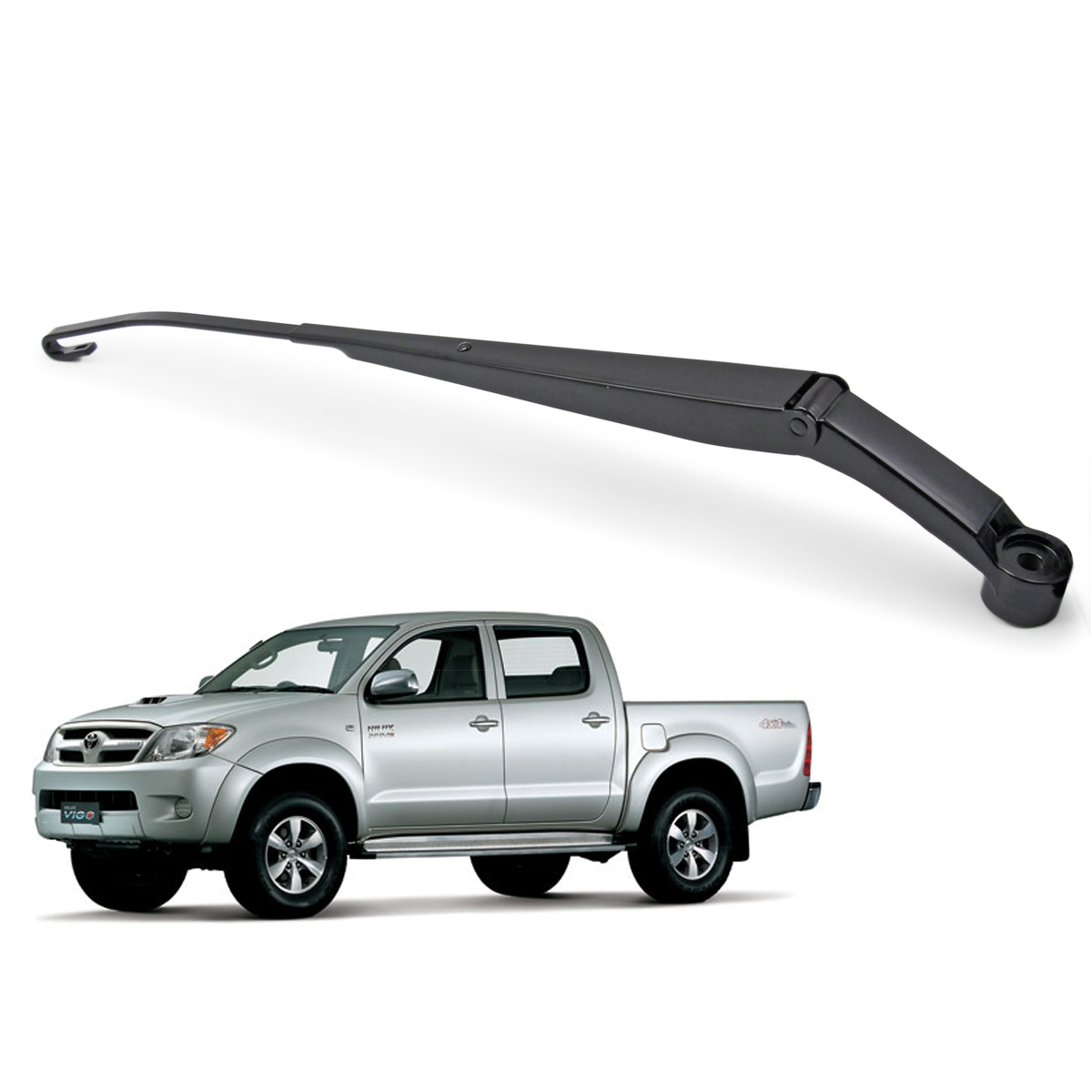 RH Windshield Wiper Arm Black Metal For Toyota Hilux Vigo Sr5 Pickup