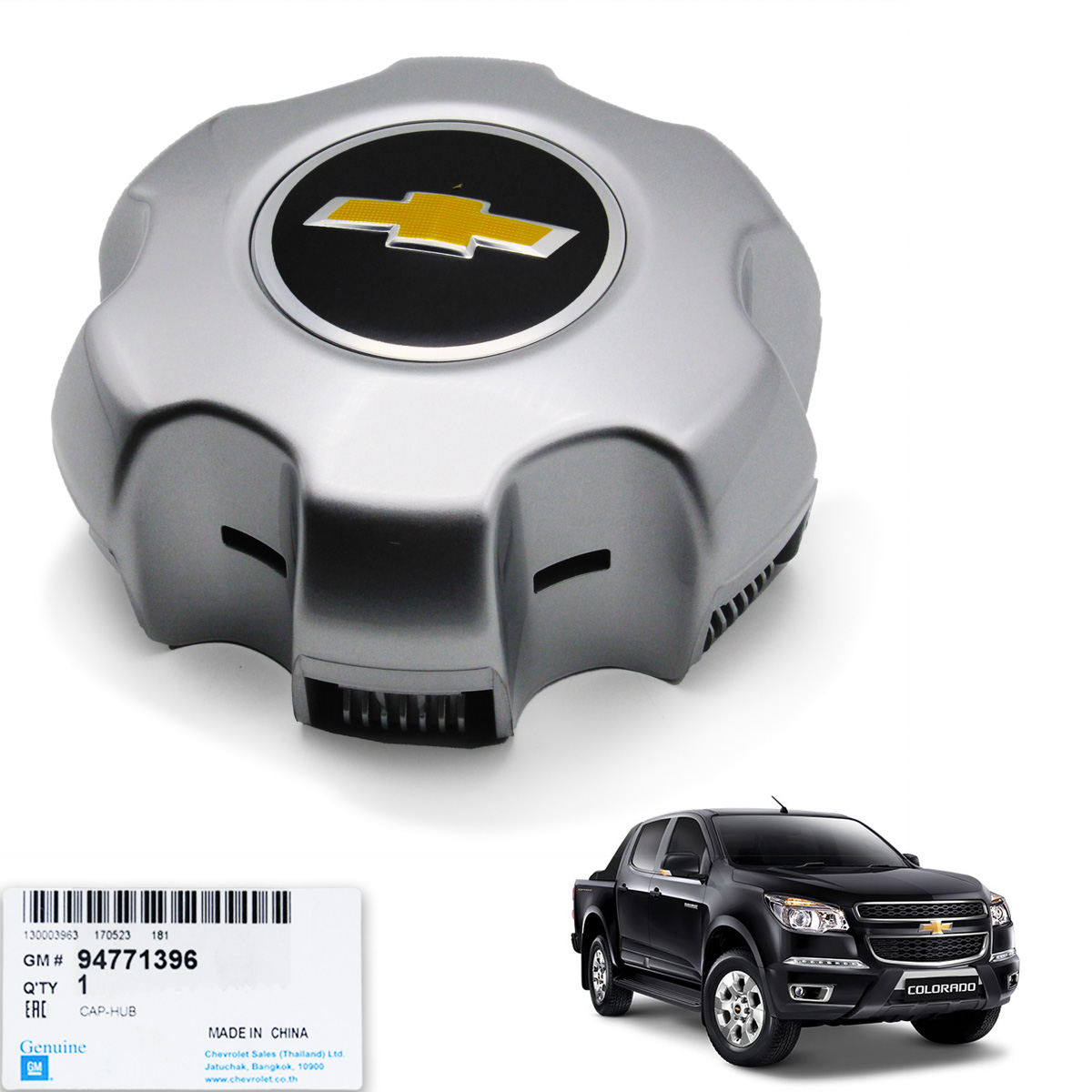 Wheel Center Cap Cover Silver Trim Genuine Fits Chevrolet Colorado 2012