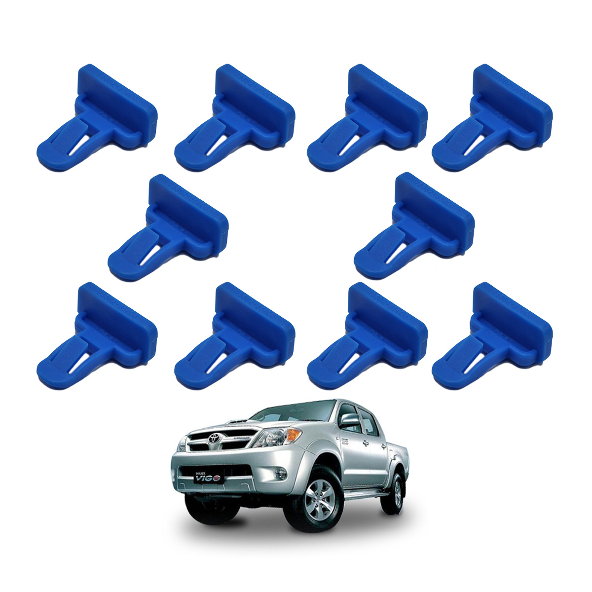 Fender Flares Clip Blue For Toyota Hilux Vigo Pickup Truck 2005 2014 eBay