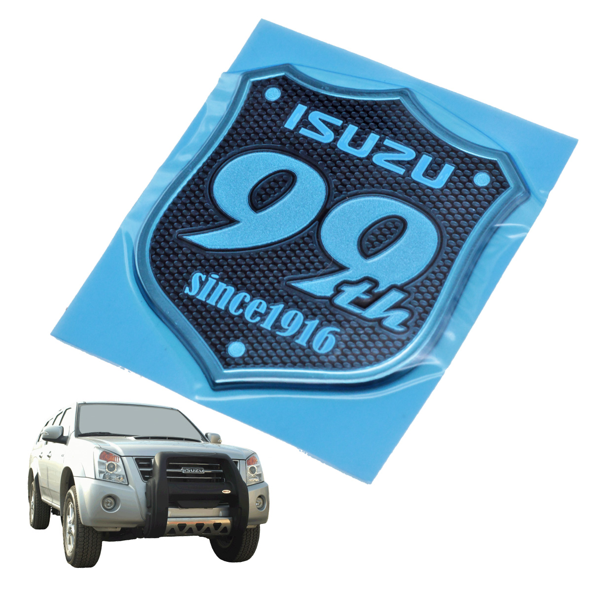 Badge Emblem Logo "60th Isuzu" Blue Fits Isuzu D Max Pickup Mu X Suv 2012 17 18 