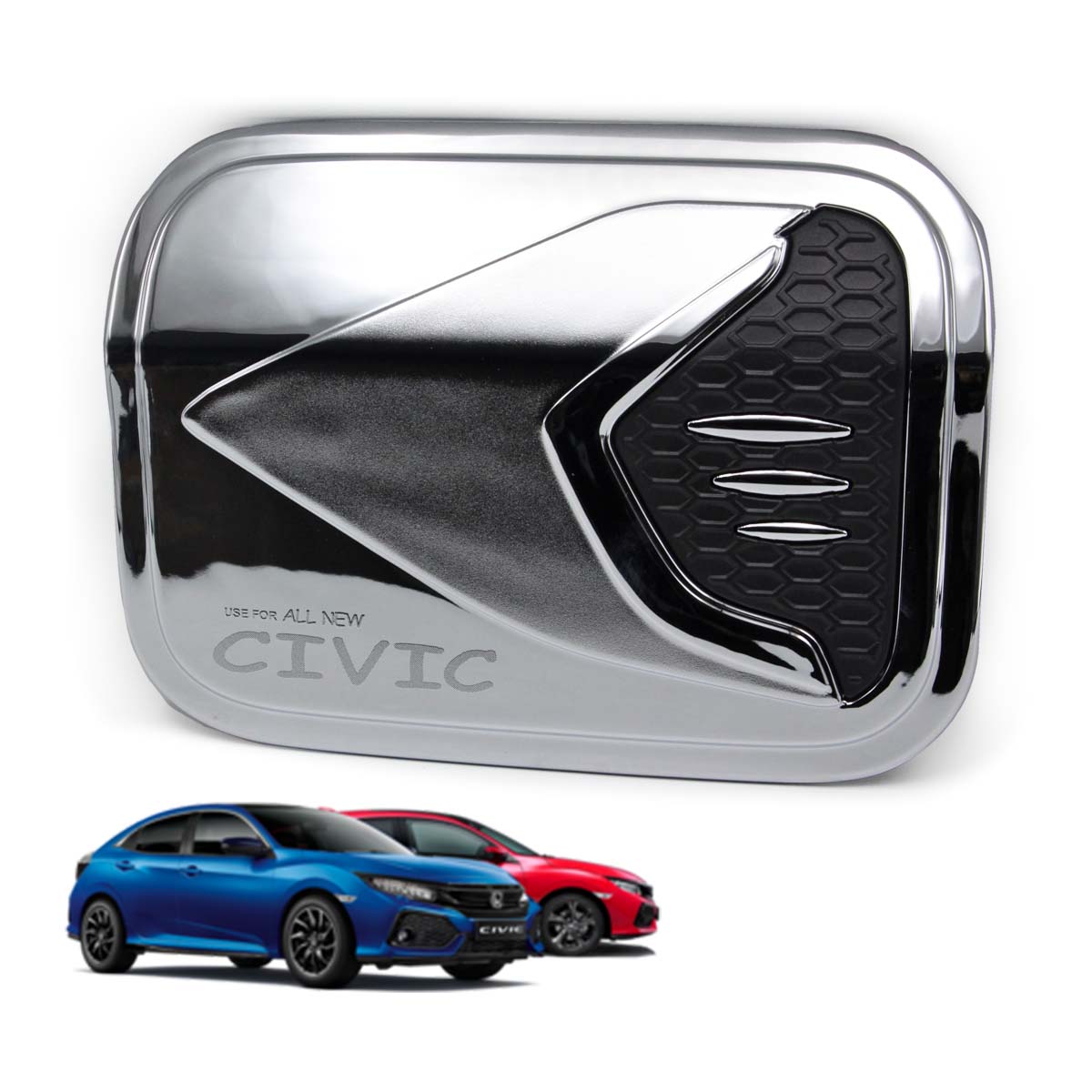 Chrome Fuel Oil Tank Cap Cover Fits Honda Civic Fb 4 Door Sedan 2013 2014 V.1