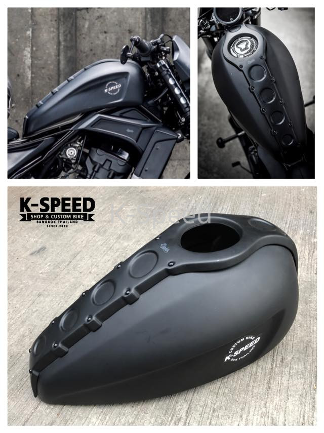 2017-2021 Honda Rebel 300 500 Matte Tank Oil Cap Fuel Cover Frame