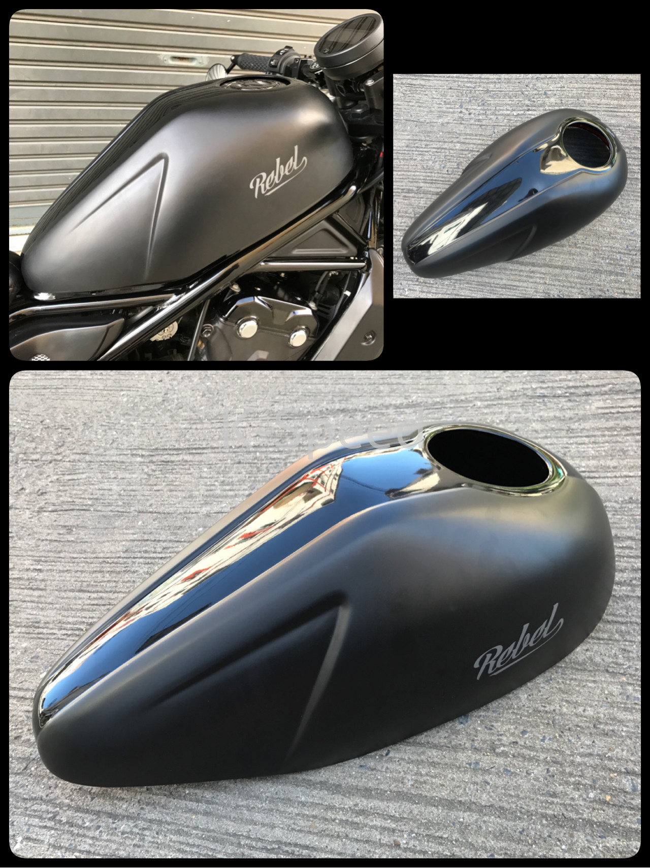Fuel Tank Cover Diablo Guard For Honda Rebel 300 500 CMX 2017