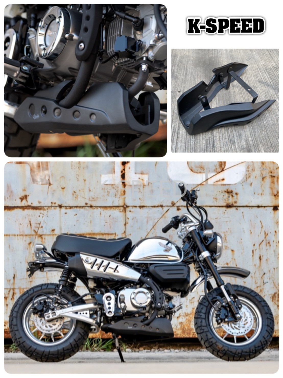 Diablo Belly Pan Under Fairing Skid Plate Fits Honda Monkey125