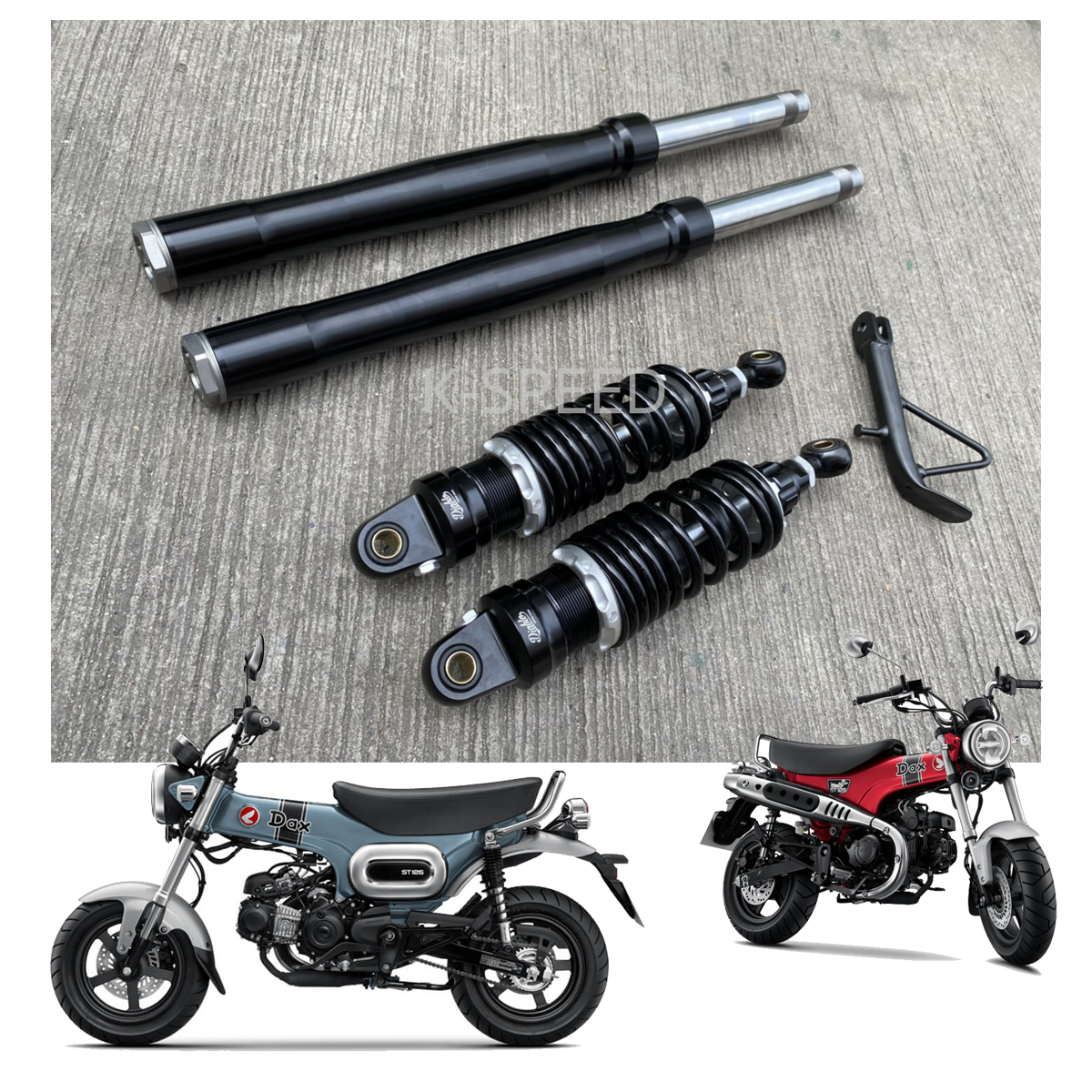 Diablo Black Super Low Suspension Absorber Fits Honda DAX125 ST125
