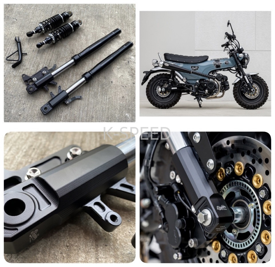 Super low Set Front Fork+Rear Shock+Stand Fits Honda DAX125 ST125